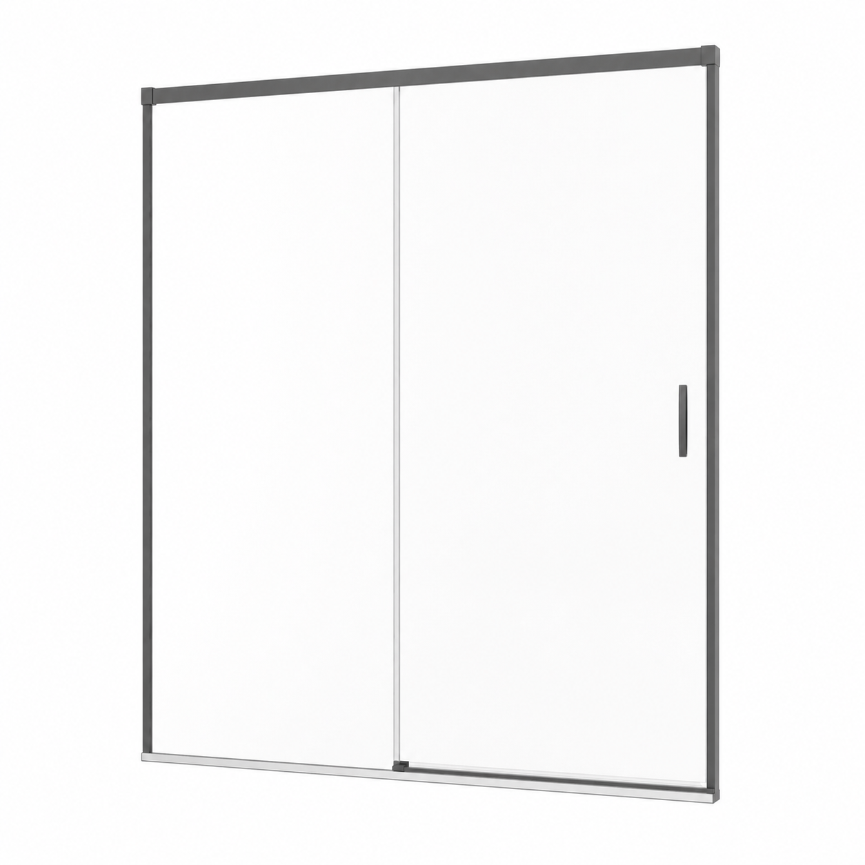 Mampara de Ducha SBX Stylo 1 Fijo + 1 Corredera Black Gun Metal
