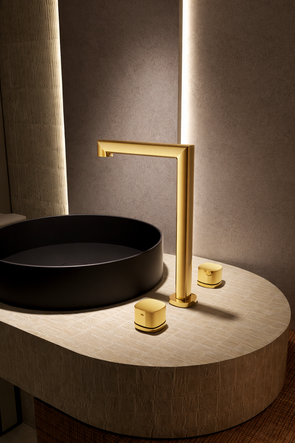 Grifo Lavabo Alto Bimando IMEX Toscana BAT064