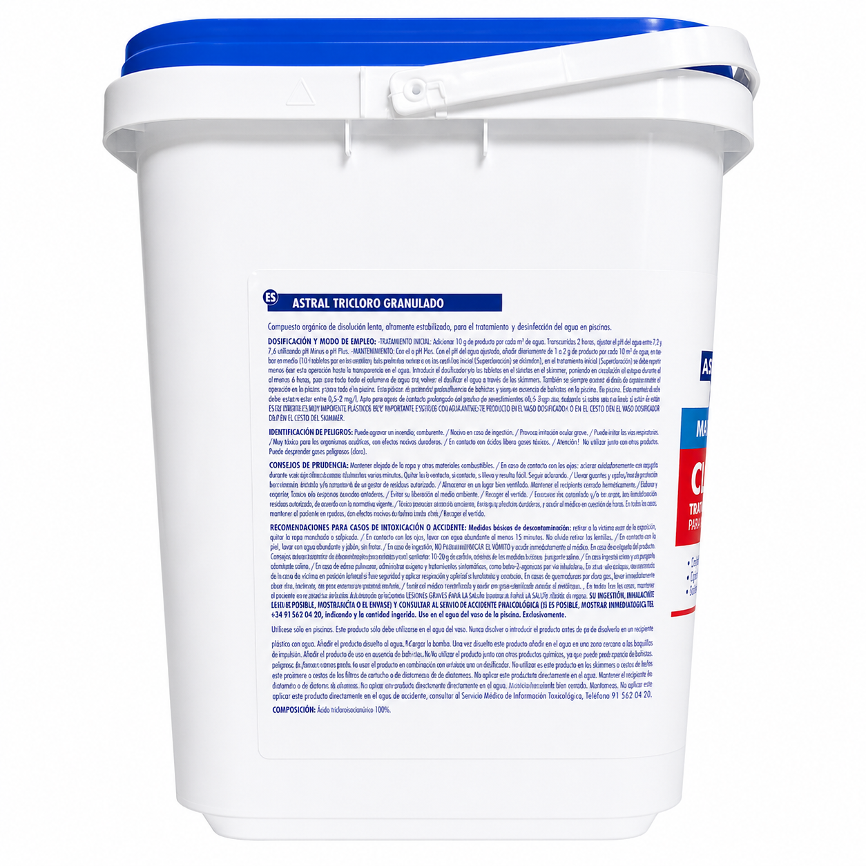 Cloro Lento en Grano Astralpool 5 kg | Tricloro Granulado 90 % para Piscinas