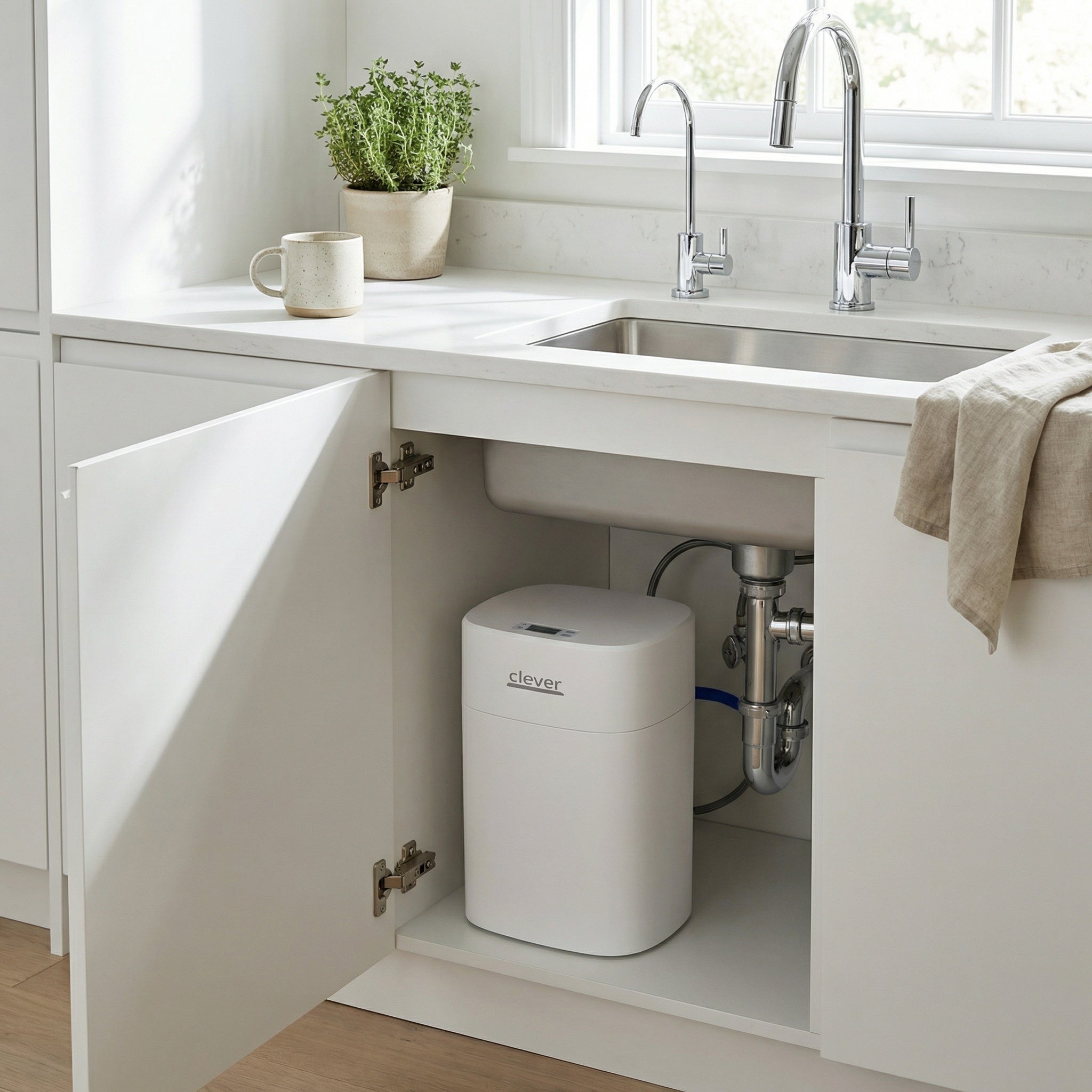 Sistema de Tratamiento de Agua Clever PURE 61430 | Ultrafiltración UF con Grifo Metal Free 1 Vía