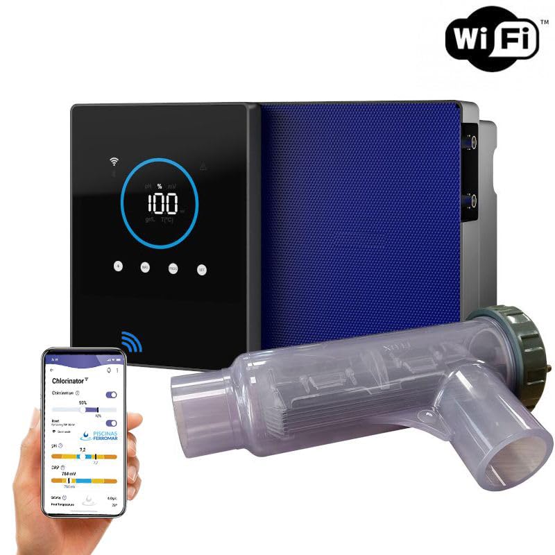 Clorador salino AstralPool Clear Connect 30 g/h negro azul