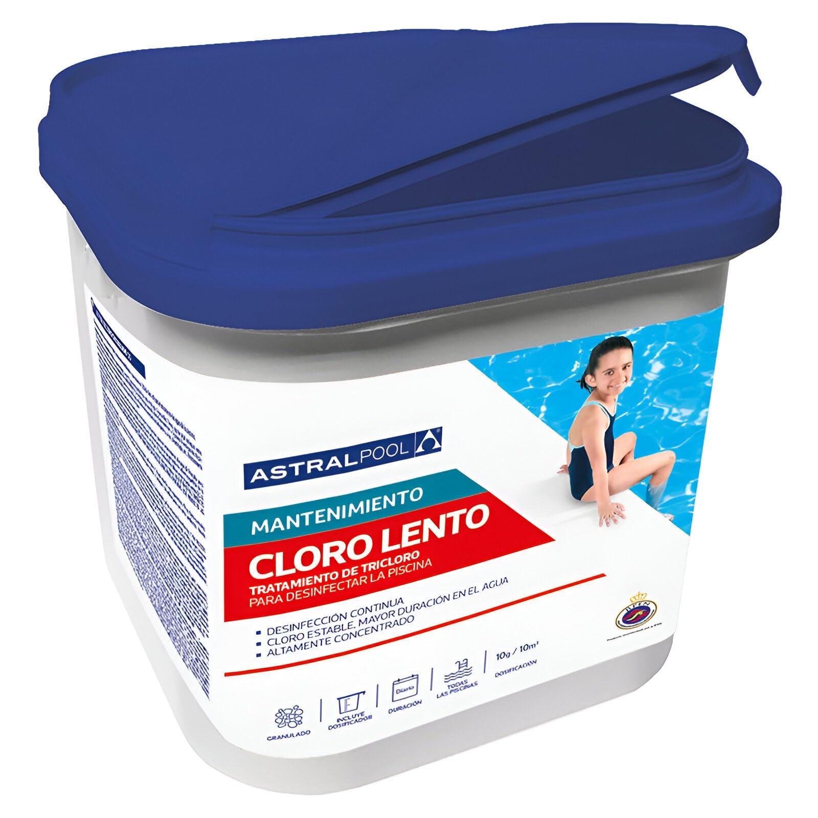 Cloro lento en tabletas 250 g