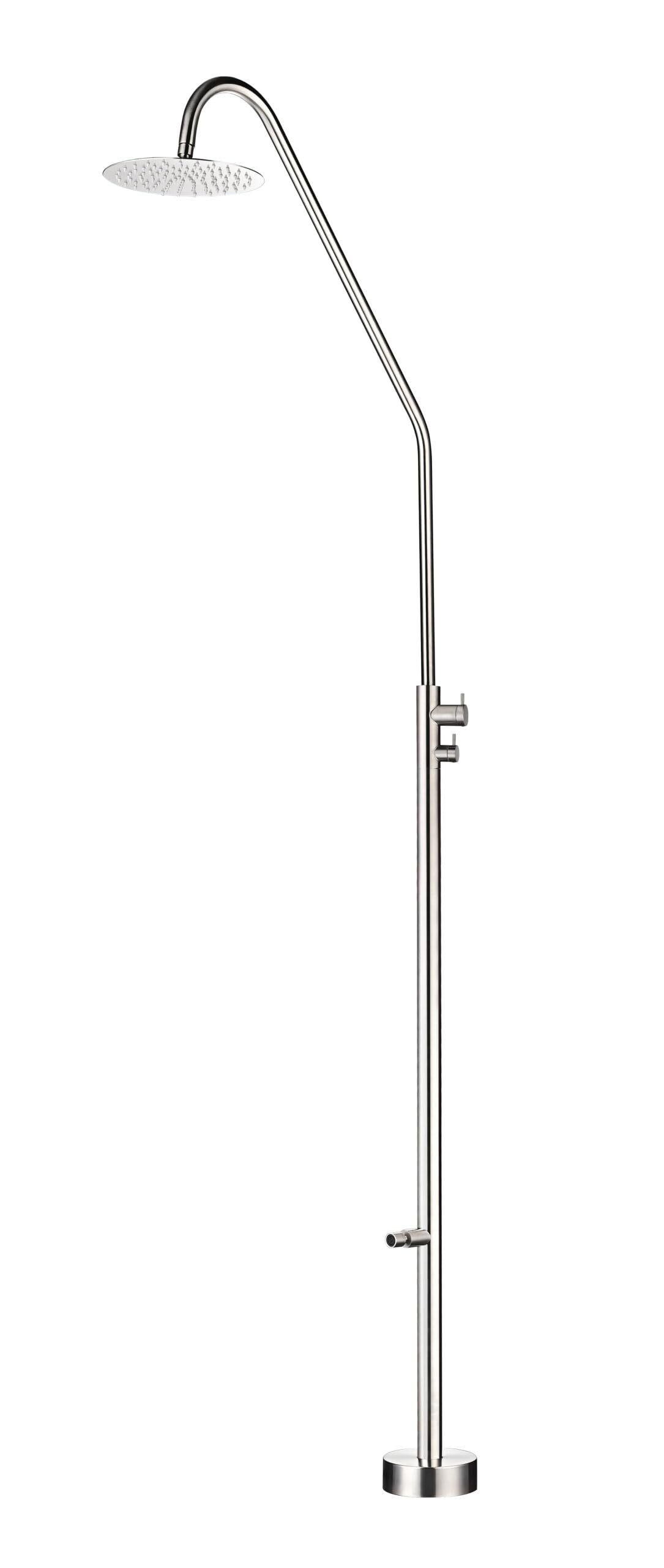 Columna ducha piscina IMEX Dakota acero inoxidable S316 rociador 250 mm exterior
