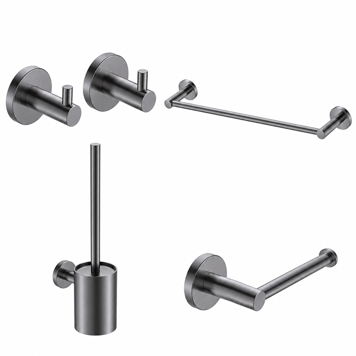 Conjunto de accesorios de baño Essential Medimex black gun metal