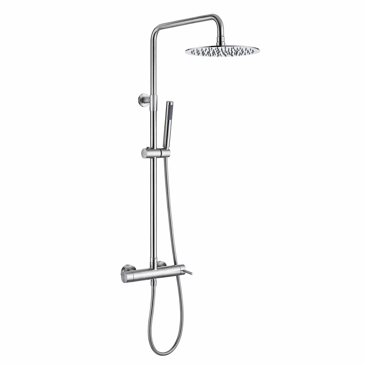 Conjunto ducha IMEX Moscú BDK034 acero inoxidable S316
