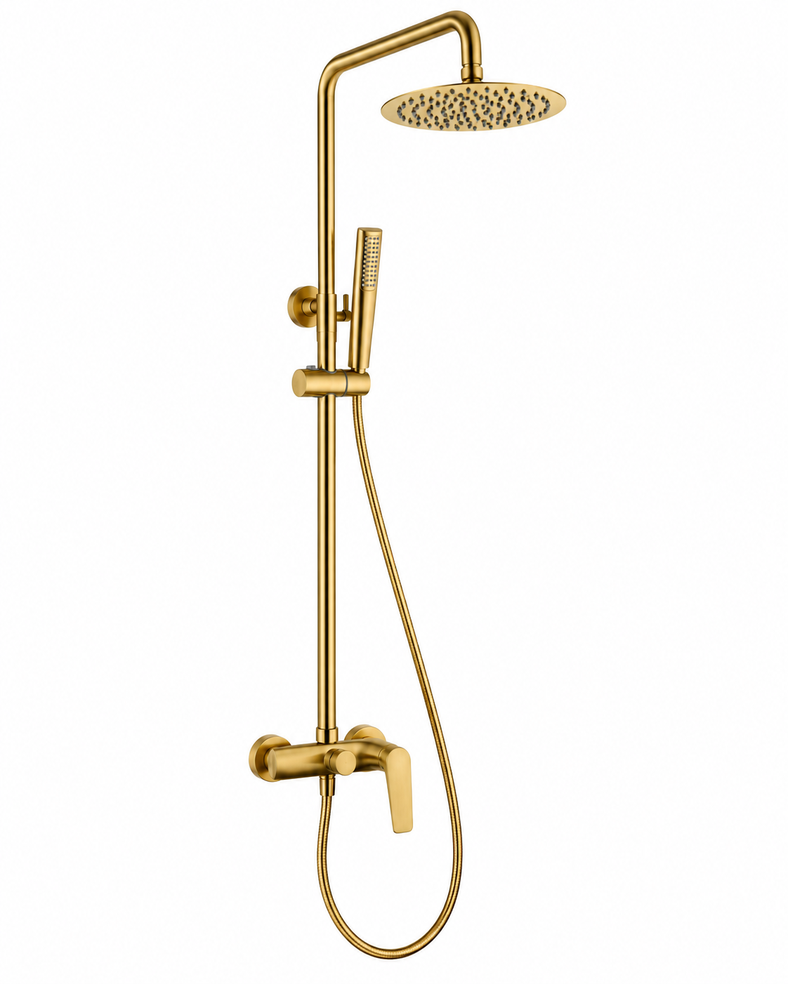 Conjunto ducha monomando IMEX Delos BDD055 oro cepillado