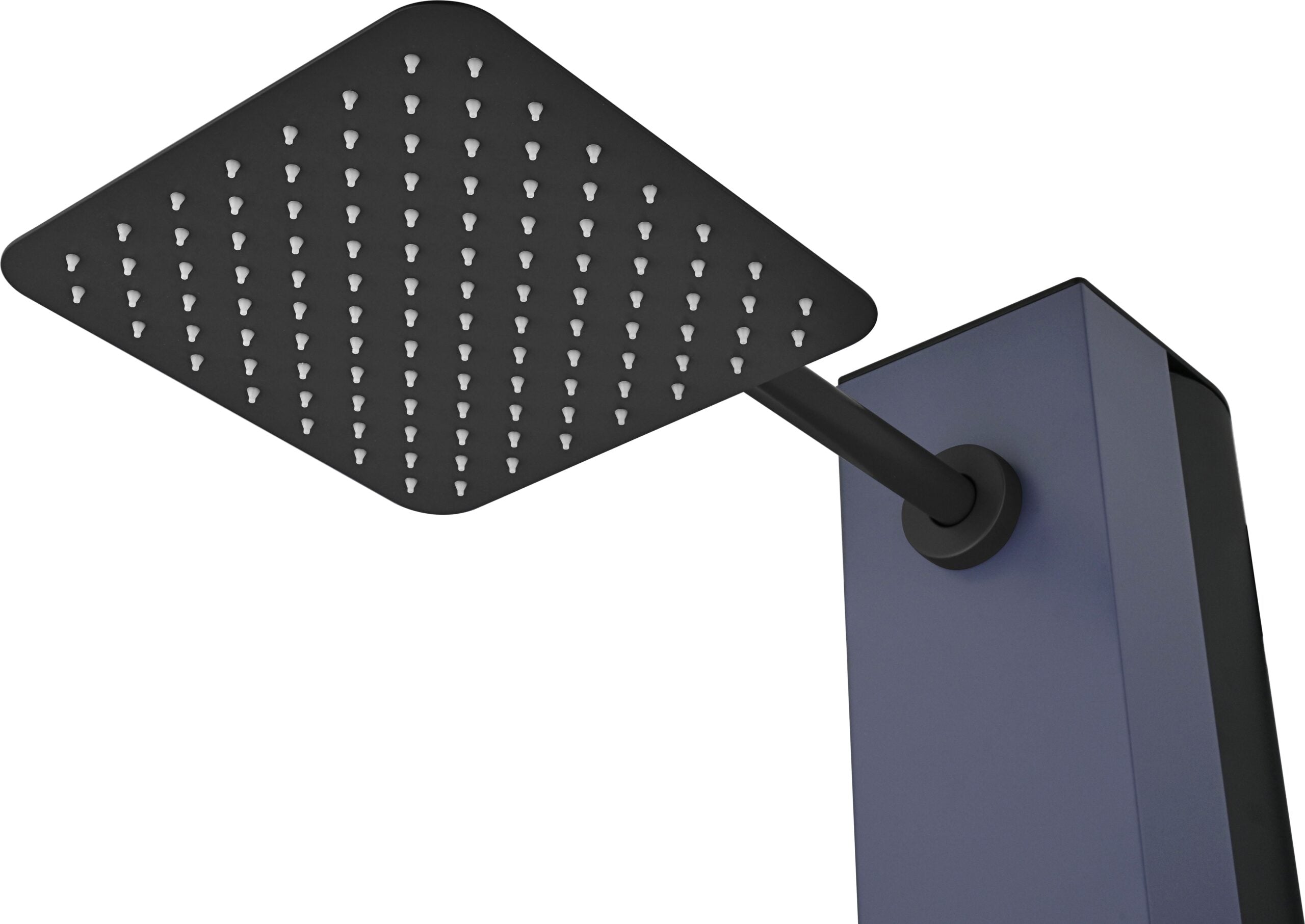 Columna Ducha Exterior Poolimex Phoenix GPP015 Azul Océano Negro Mate