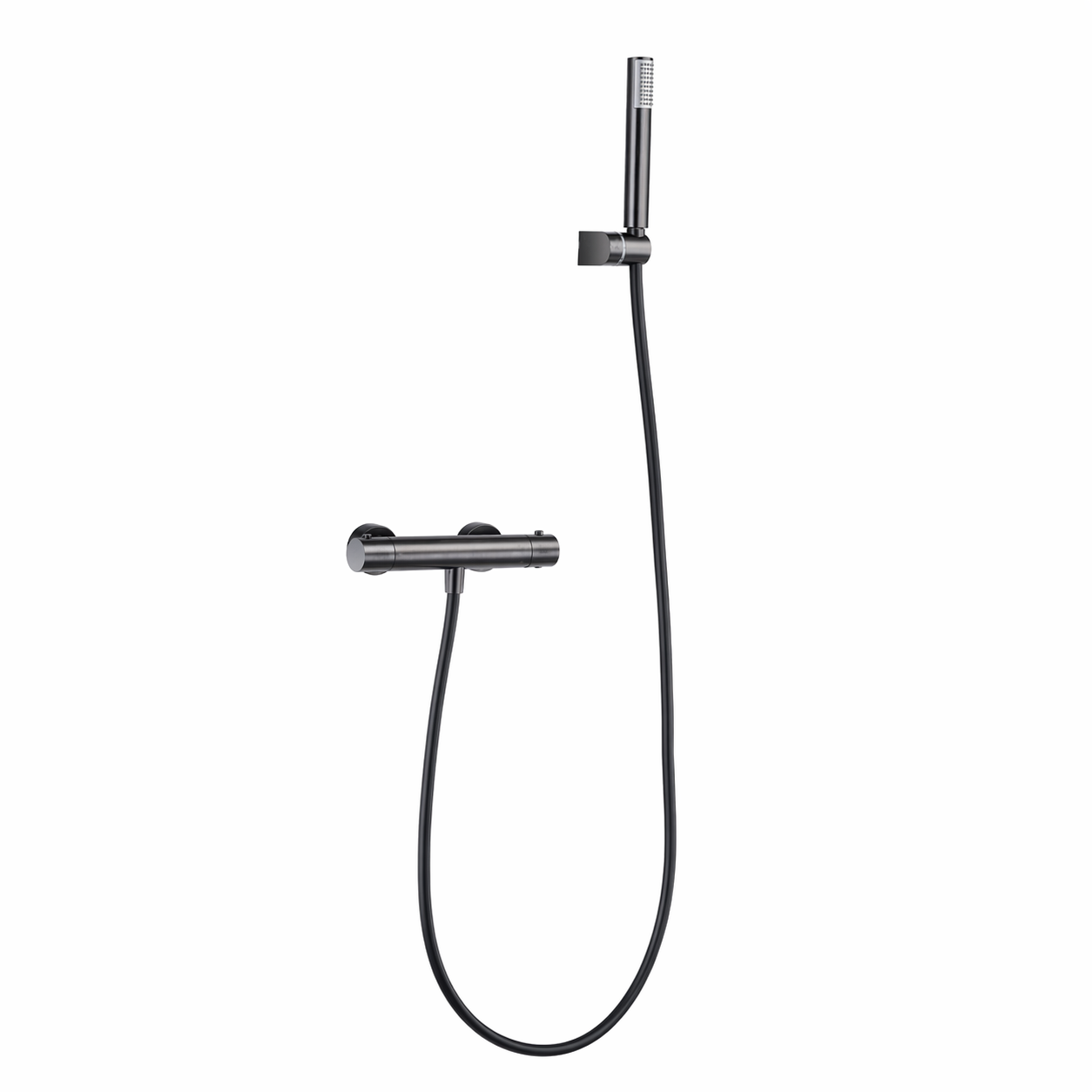 Grifo termostático de ducha IMEX MONZA BTM039-5BGM black gun metal