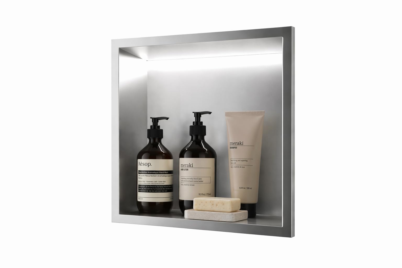 Hornacina Ducha Medimex HOR004 Níquel Cepillado