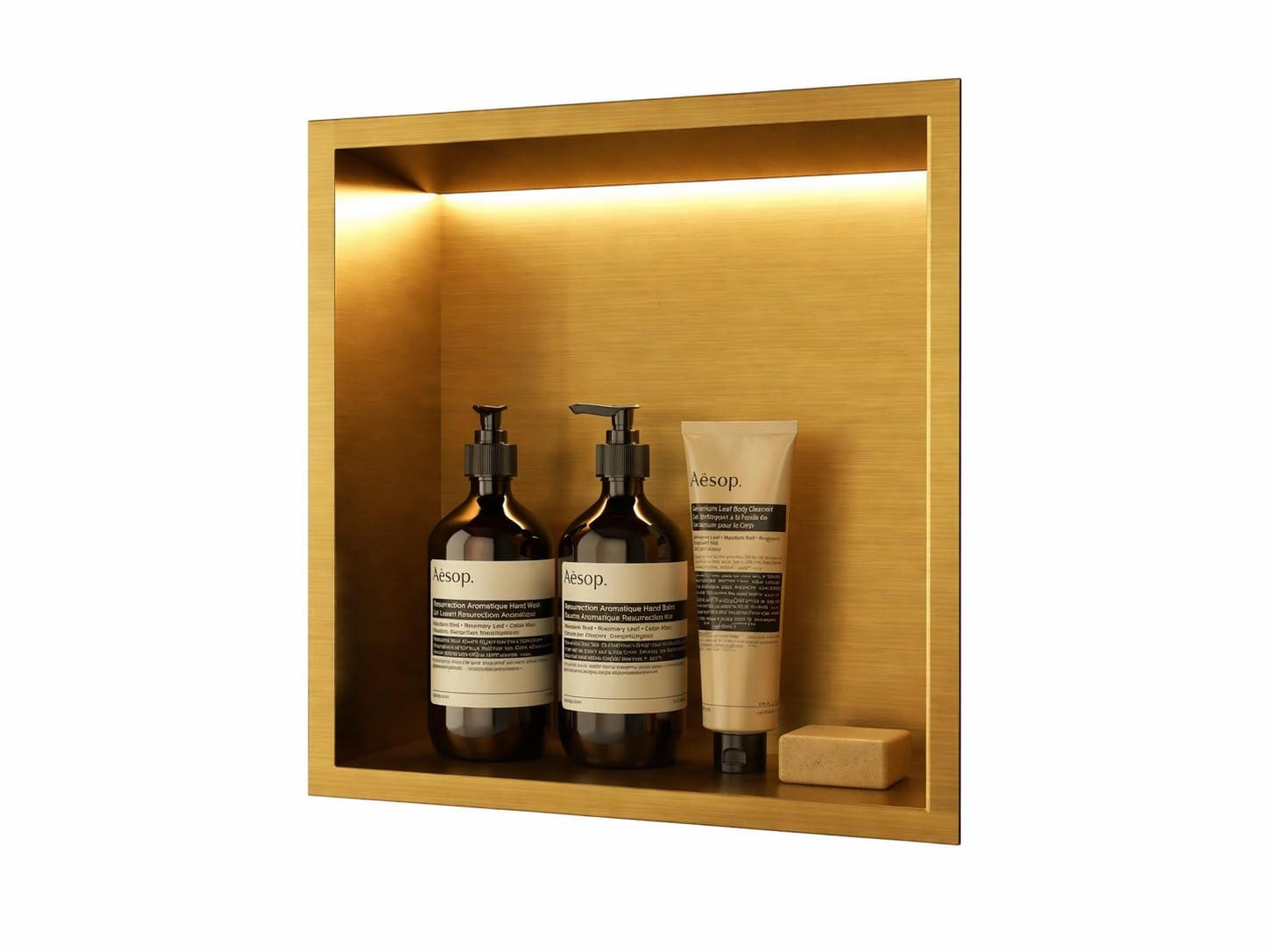 Hornacina ducha MEDIMEX HOR004 oro cepillado
