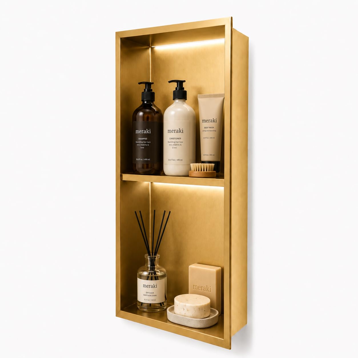 Hornacina ducha MEDIMEX Marshall HOR006 Oro Cepillado