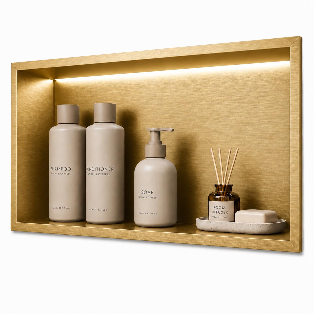 Hornacina ducha Medimex Oceanic HOR005 oro cepillado
