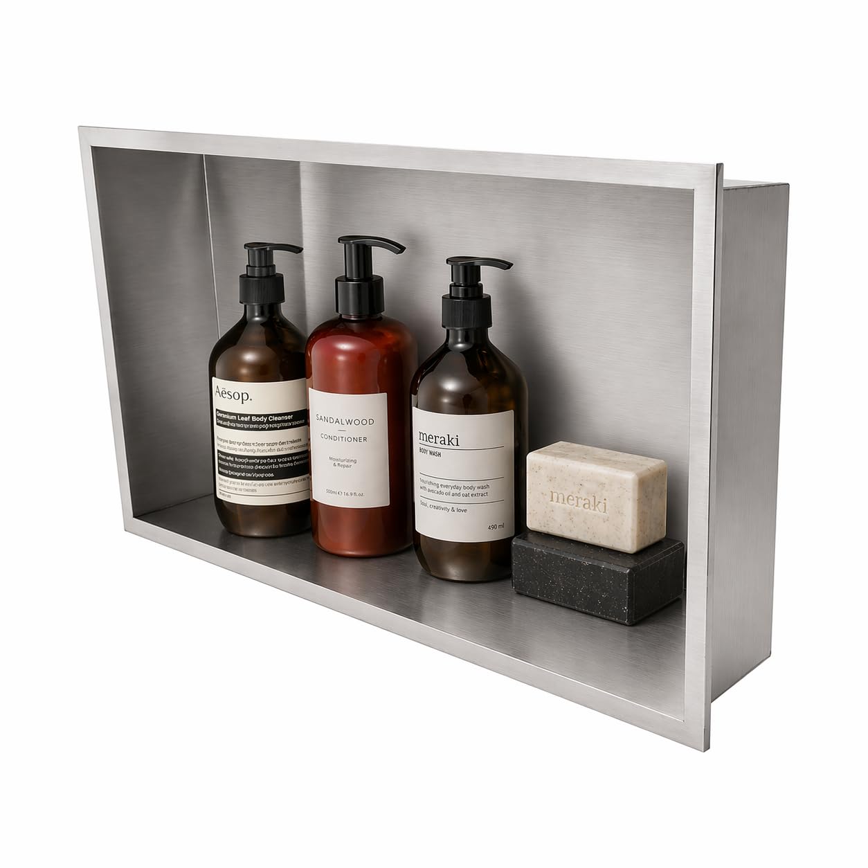 Hornacina ducha Medimex Pacific HOR002 níquel cepillado