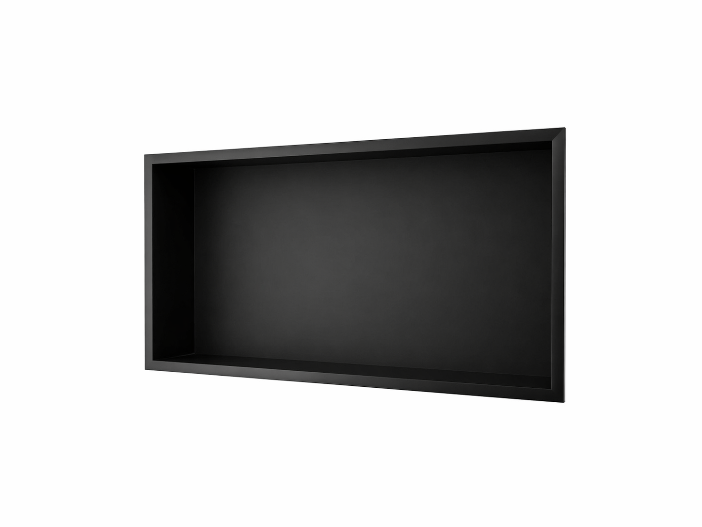 Hornacina ducha Medimex Pacific HOR002 negro mate frontal