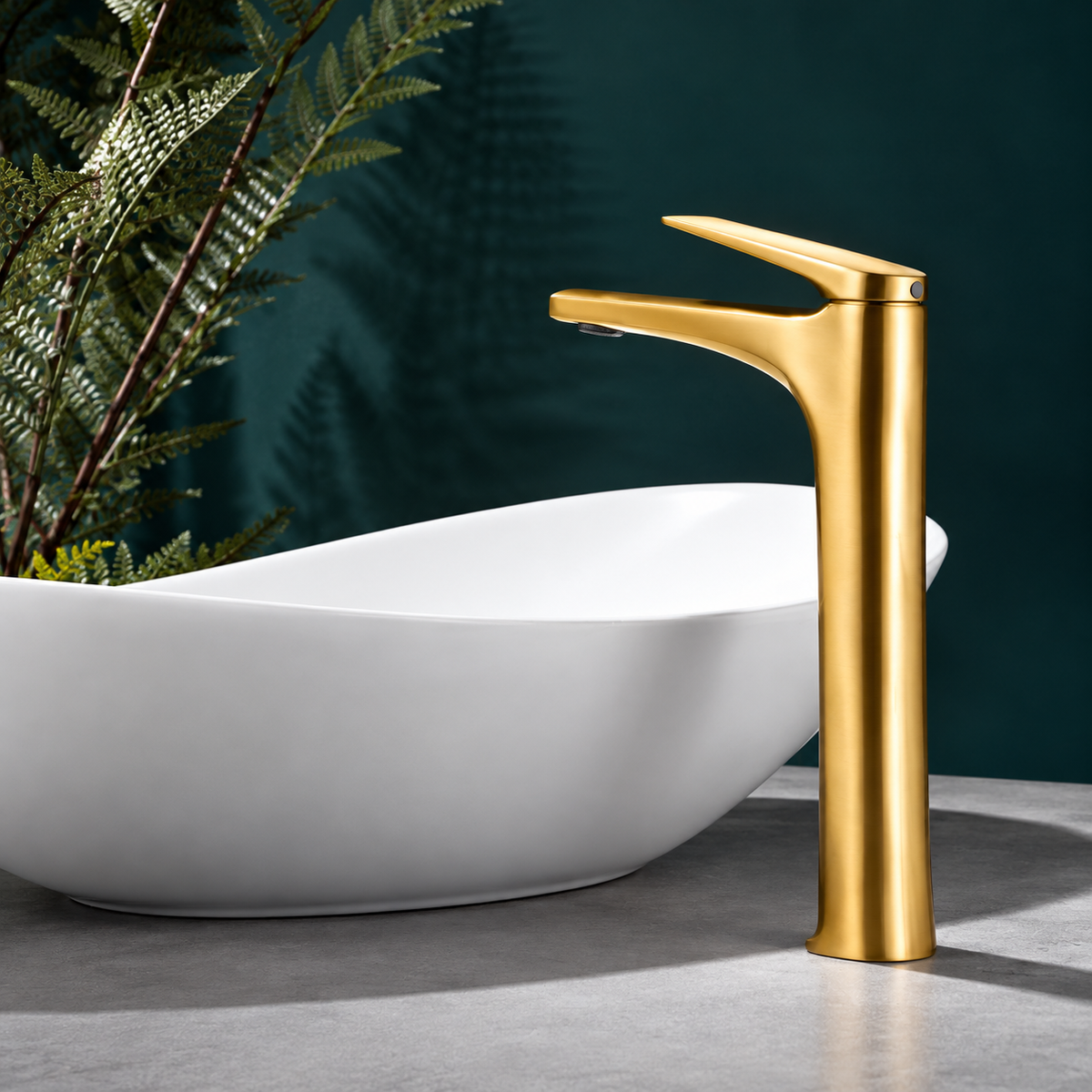 IMEX Delos BDD055-3ORC Hoher Waschtischmischer Roségold gebürstet