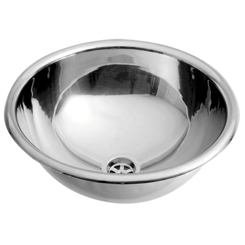 Lavamanos semiesférico de acero inoxidable Mediclinics Inox 3 SN0031C