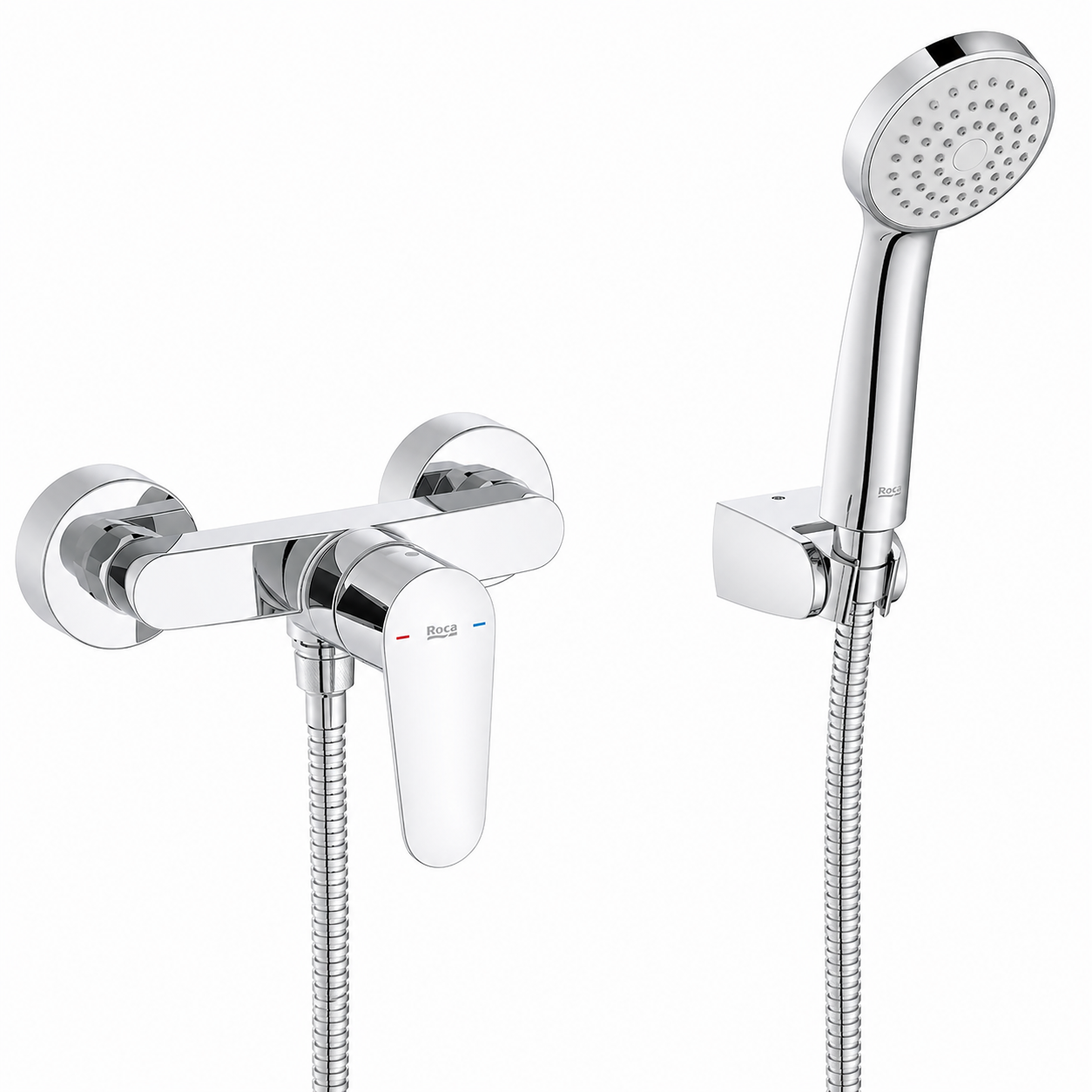 Mezclador monomando ducha Roca Victoria Plus A5A204FC00 cromado con ducha de mano
