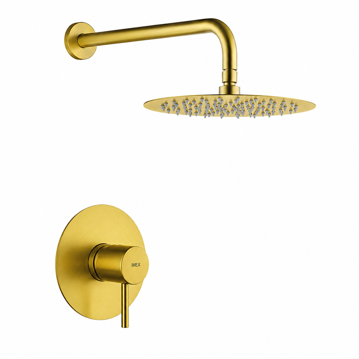 Set monomando 1 vía rociador IMEX Monza SRM039 oro cepillado