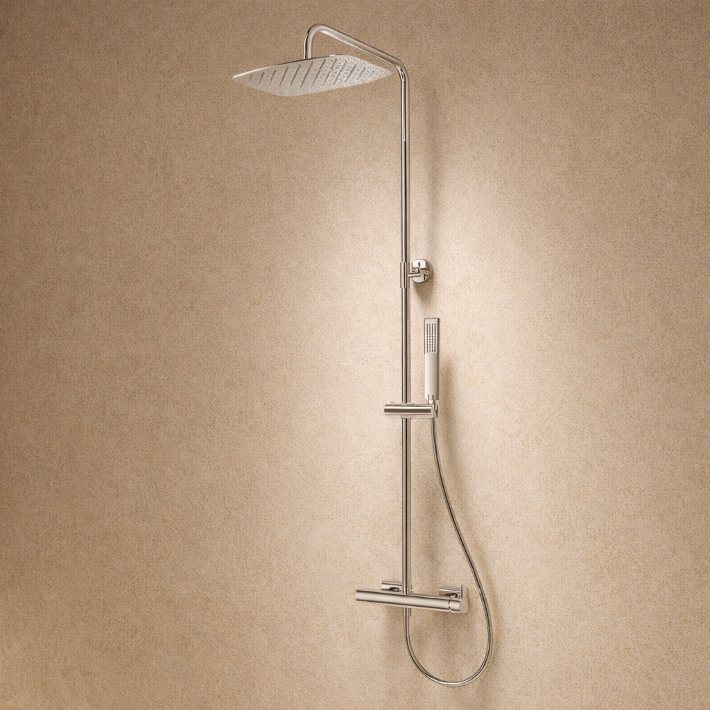 columna de ducha IMEX Toscana BDT064 niquel cepillado