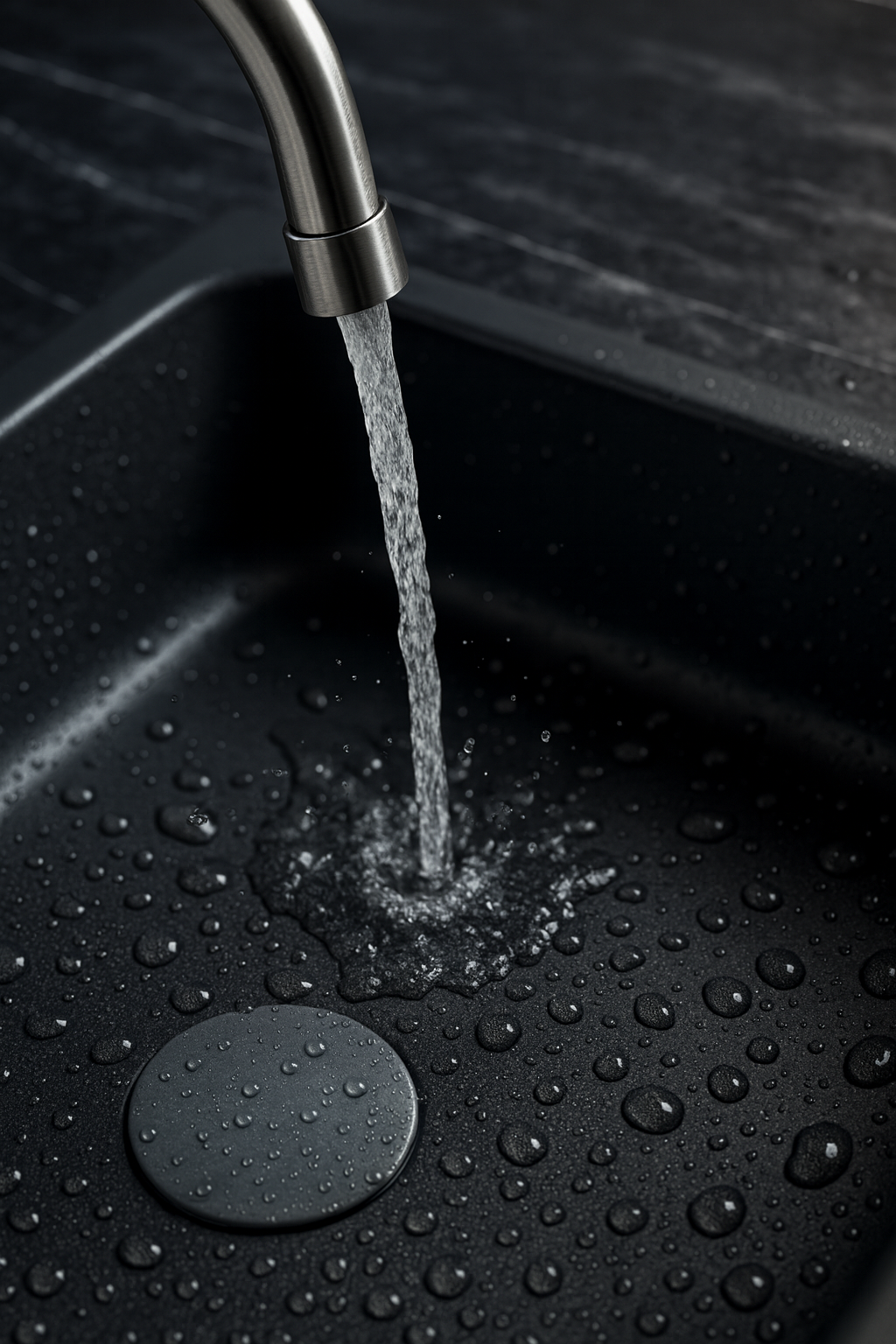 Fregadero de cocina SYLAN KALI – Bajo encimera, resina sintética 450×450 mm | Varios colores