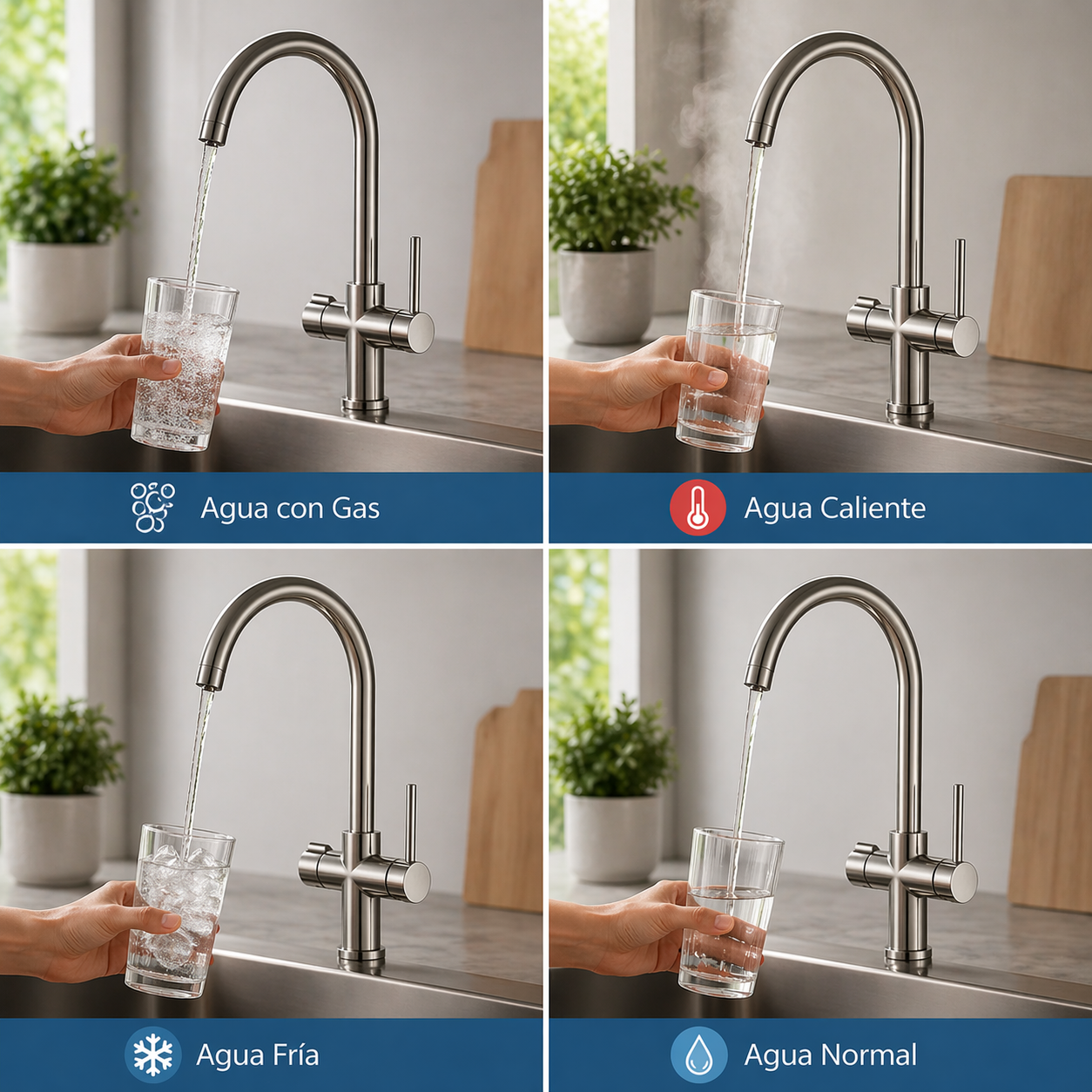 grifo 5 vías beneficios