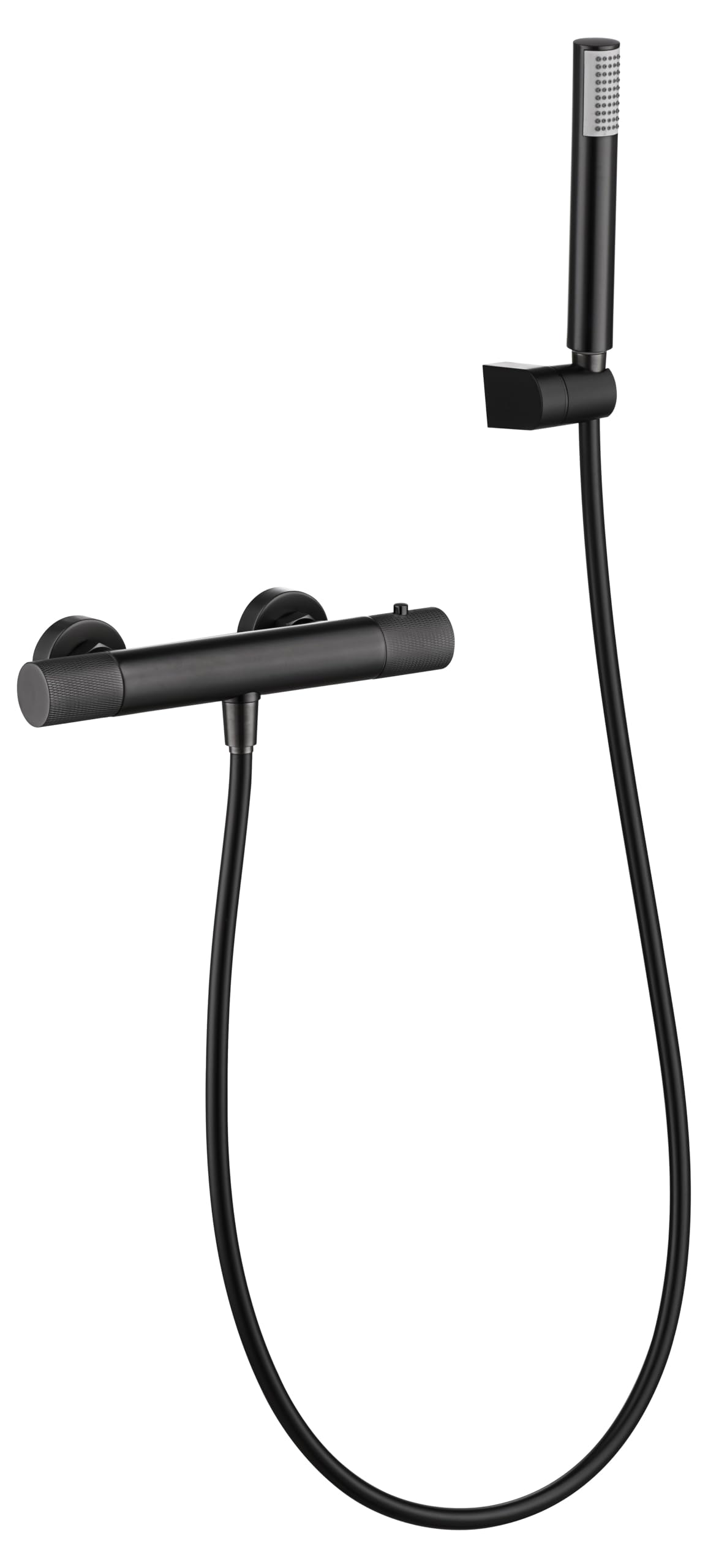 Grifo de ducha termostático IMEX LINE BTD038-5BGM acabado Black Gun Metal