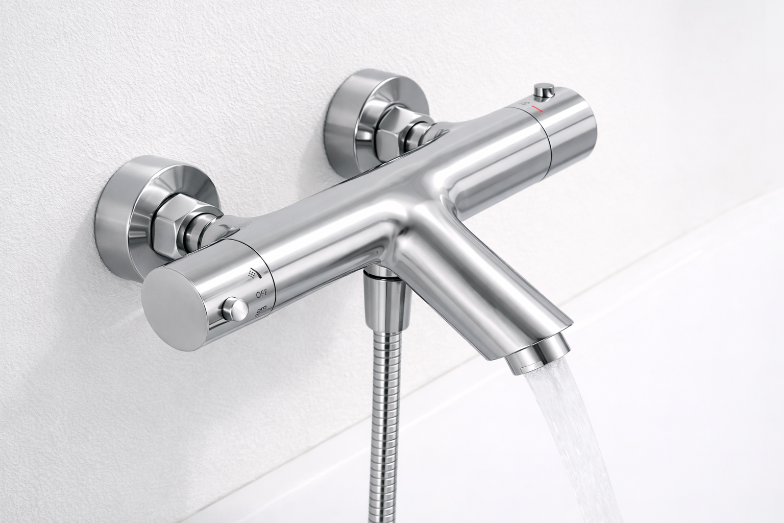 Grifo Termostático Ducha y Bañera IMEX MONZA BTM039-4 Cromado