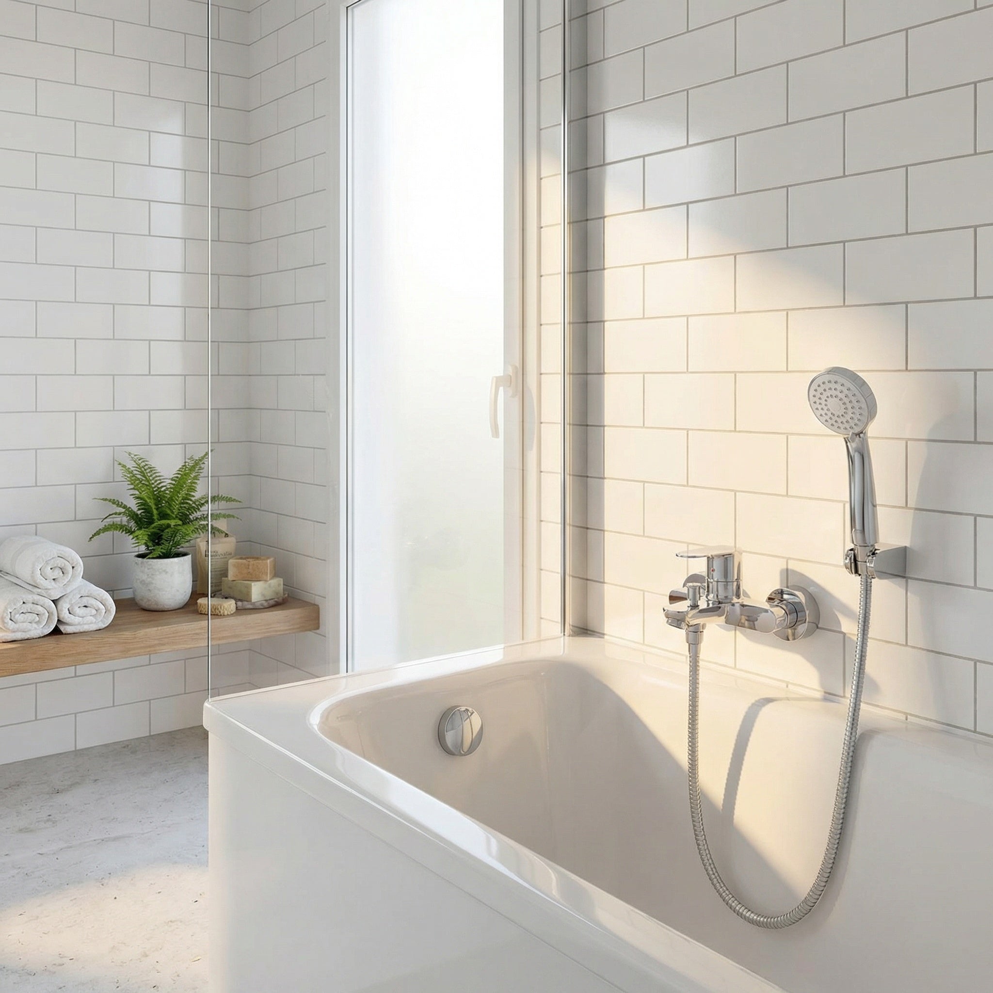 Grifo Baño Ducha Roca Victoria Plus A5A014FC00 Cromado