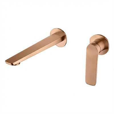 Grifo lavabo empotrado IMEX Nápoles GLN047 ORC oro rosa cepillado PVD