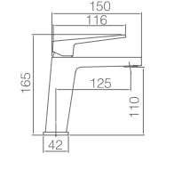 Grifo Lavabo IMEX Art BDAR025-1 Cromado