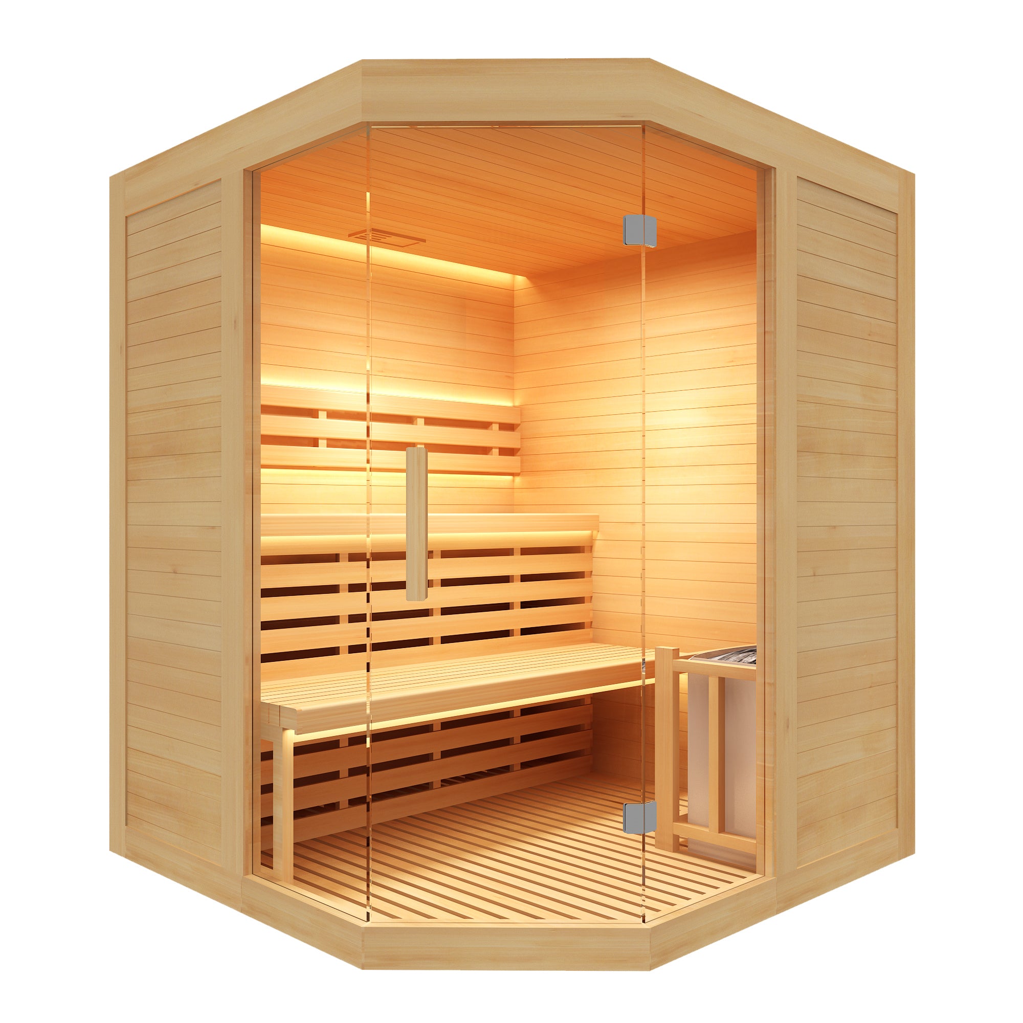 Sauna Tradicional France Sauna Sense SN-SENSE-3C Abeto Canadiense