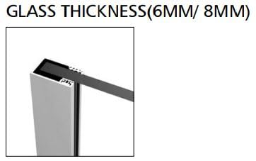 Mampara Fija Imex SCREEN PRO Cromado | Panel de Ducha con Vidrio Templado y Perfil de Aluminio