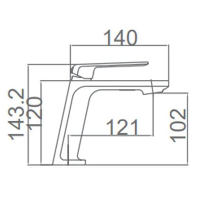 Grifo de Lavabo IMEX FIYI BDF016-1NG Negro Mate