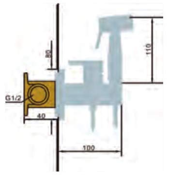 Grifo Bidé Empotrado IMEX Munich RDM001 Cromo
