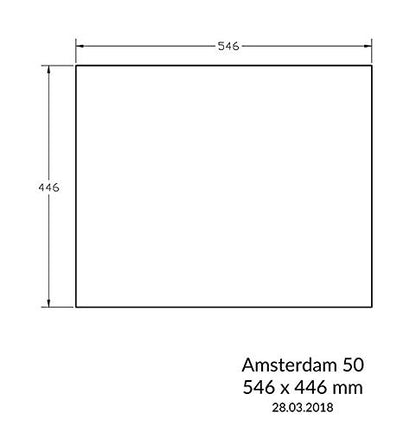 Reginox Amsterdam 50 Black Silvery Granito fregadero 500 x 400 negro