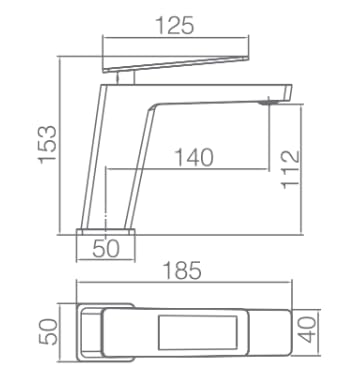 Grifo Lavabo IMEX Suecia BDC032-1NGOLD Negro Mate Oro Brillo