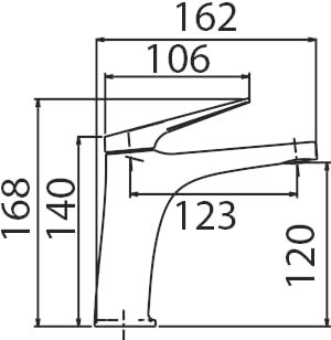 Grifo Lavabo IMEX Delos BDD055-1 Cromado