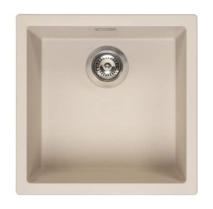 Reginox Amsterdam 40 Caffe Silvery Granito fregadero 400 x 400 Crema