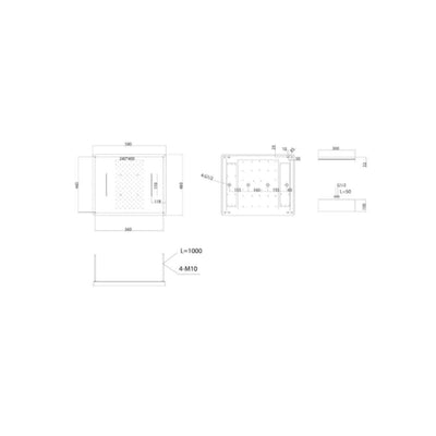 Sistema Ducha Empotrado IMEX Sumatra GTS019-P/NG Negro Mate