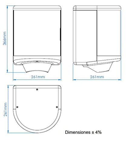 Mediclinics - Disp Pap Bob Inox Sat Med (DT0303CS)