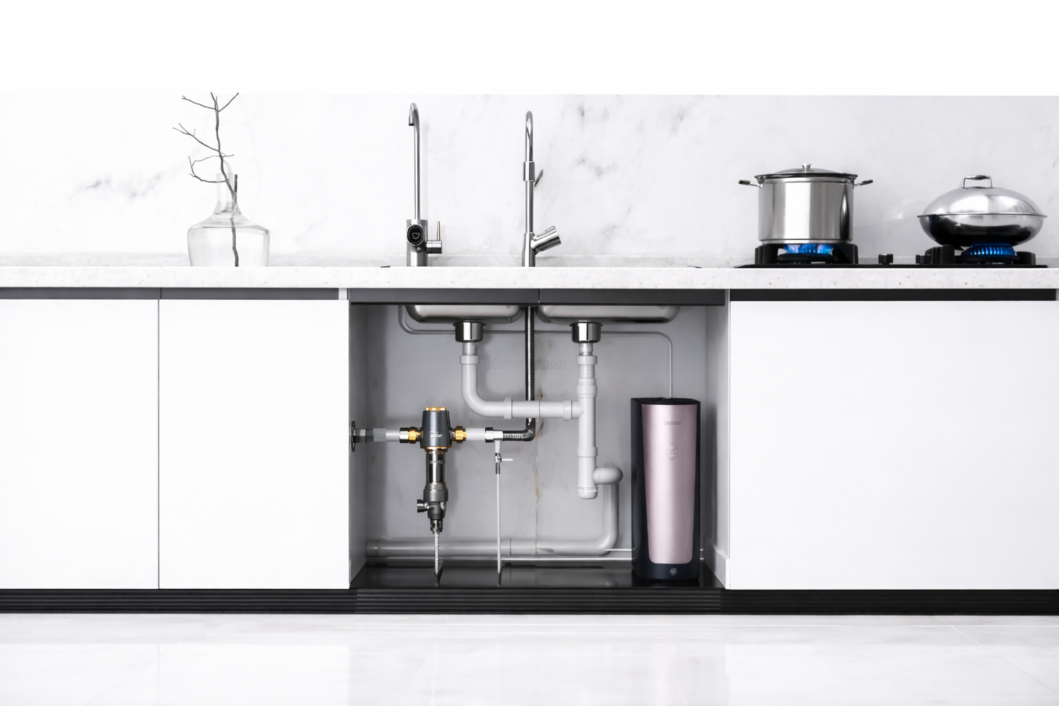 Prefiltro Autolimpiante Midea 40 µm QZBW20S-12 | Filtración Reutilizable para Toda la Vivienda