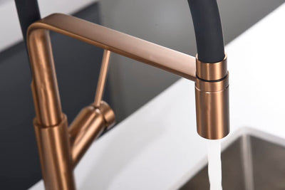 Grifo Cocina Flexible IMEX Sena BDD038-1 Oro Rosa Cepillado