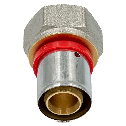 Accesorio de prensado para tubería multicapa PEX perfil U - Adaptador con rosca interior (25 x 3/4")