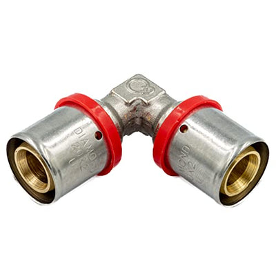 Accesorio de prensado para tubería multicapa PEX perfil U - Codo, pieza de conexión