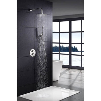 Sistema Ducha Empotrado Termostático IMEX Moscú GTK034 Acero S316