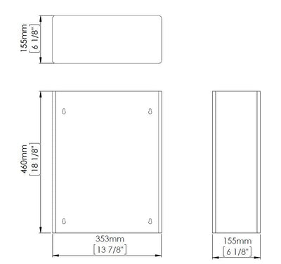 Papelera Mediclinics PPA2279 medidas