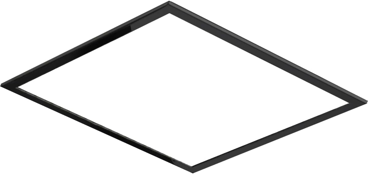 IMEX - PTC040/NG - Premarco de Techo para Rociador de Ducha 40x40cm Negro Mate | Recambio Original IMEX | Resistente a la Humedad y Corrosión