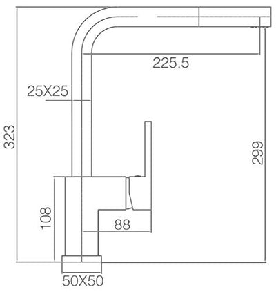 Grifo Cocina Extraíble IMEX Constanza GCE005 Cromo