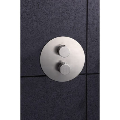 Sistema Ducha Empotrado Termostático IMEX Moscú GTK034 Acero S316