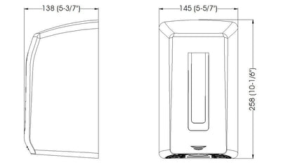 Secador de Manos Mediclinics Smartflow Auto M04AC Acero Inoxidable Brillante